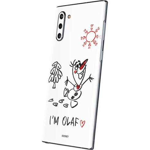 Disney Frozen I Am Olaf Art Galaxy Note 10 Skin
